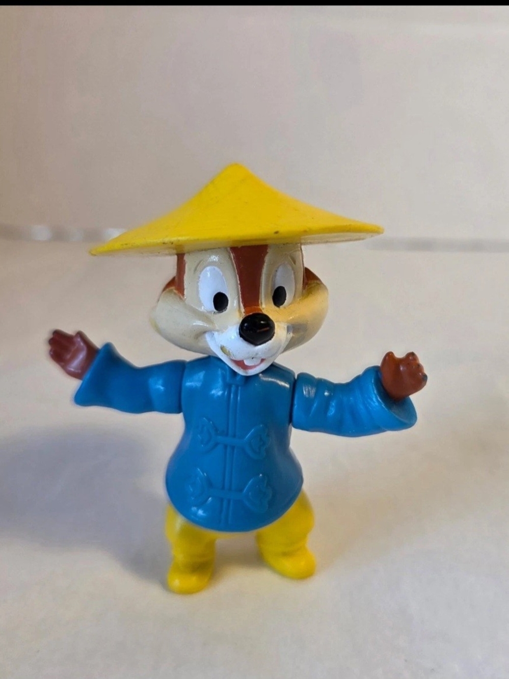 Disney Epcot Center Chip Chinese Outfit Yellow Hat 2.5" Chip N Dale
